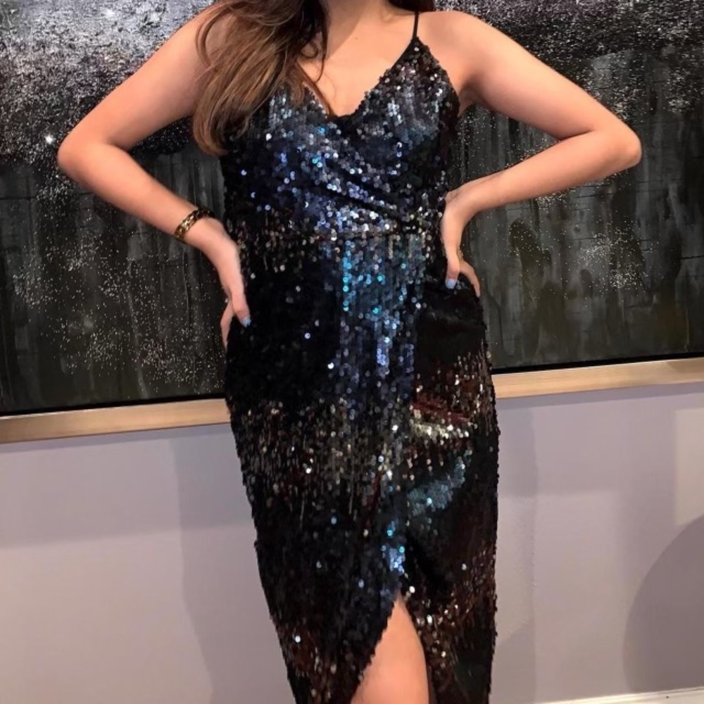 Jewel tones Sequin Cocktail Dress